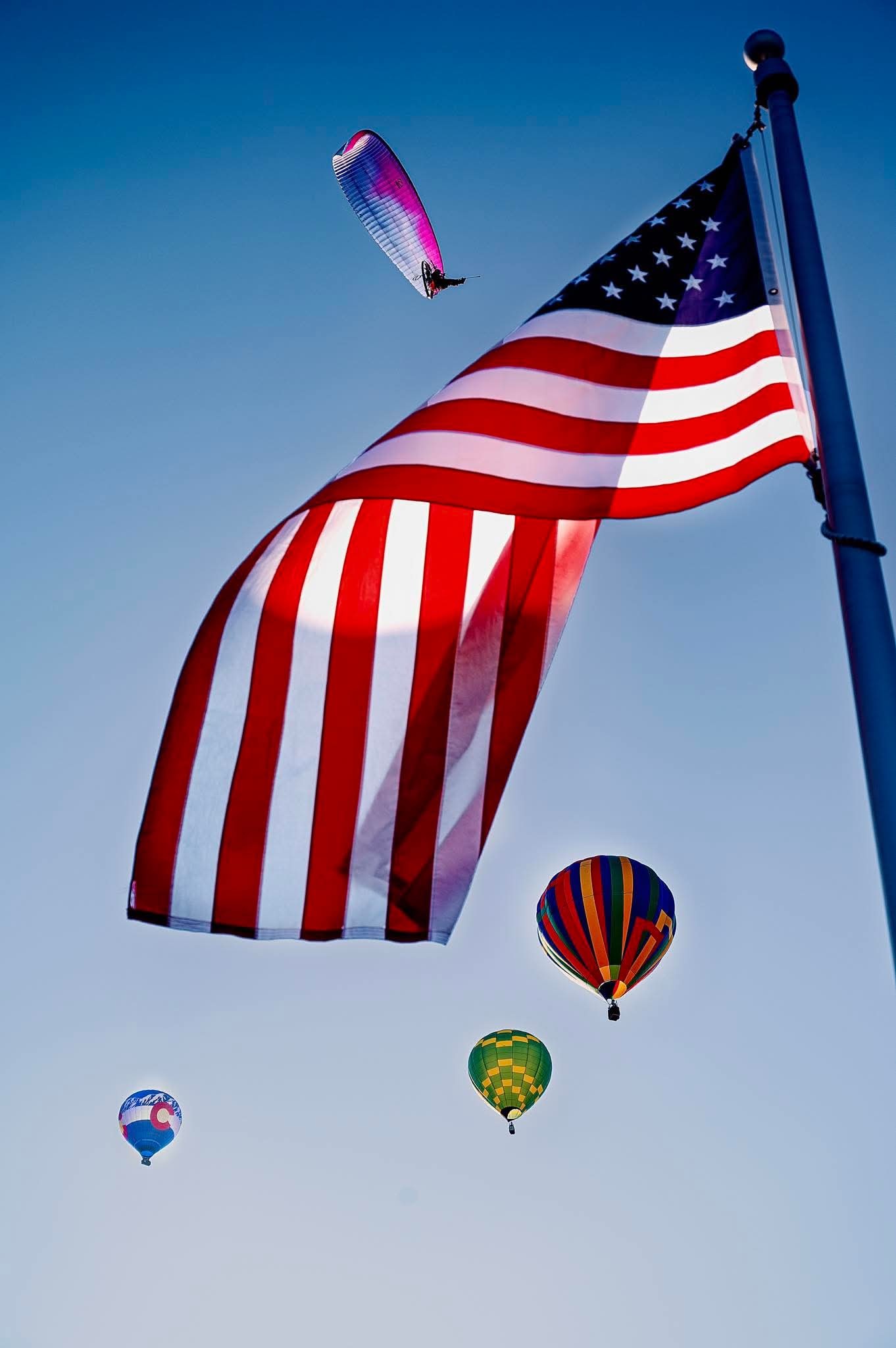 Flag balloons