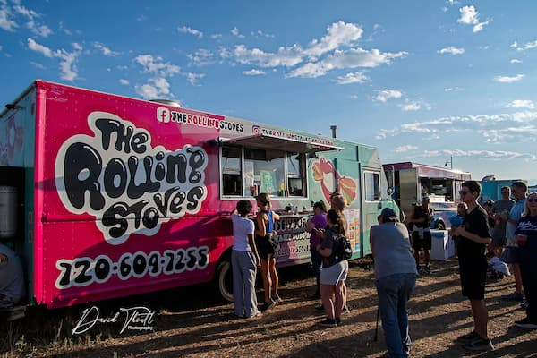 The Rolling Stoves food truck is one of our many food trucks for the weekend. New trucks coming!